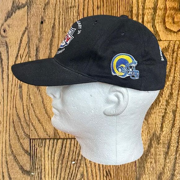 Vintage St. Louis Rams Super Bowl Champions Logo 7 SnapBack Hat - Picture 2 of 5
